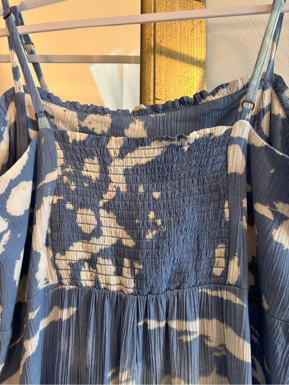 Knox Rose Blue and White Dress—size L - Picture 4 of 9